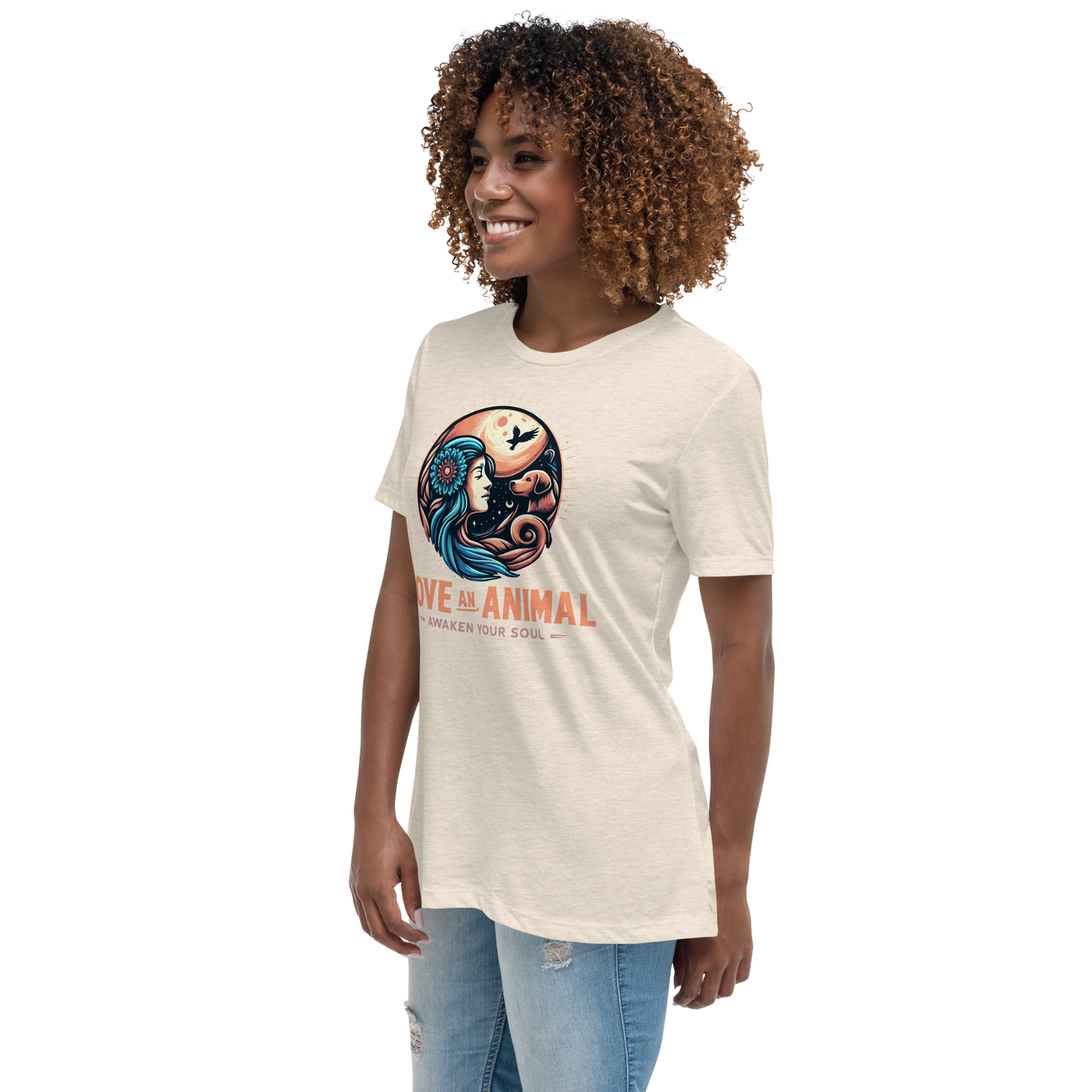 Lunar Serenade - Soul Bond - Womens Relaxed Tee