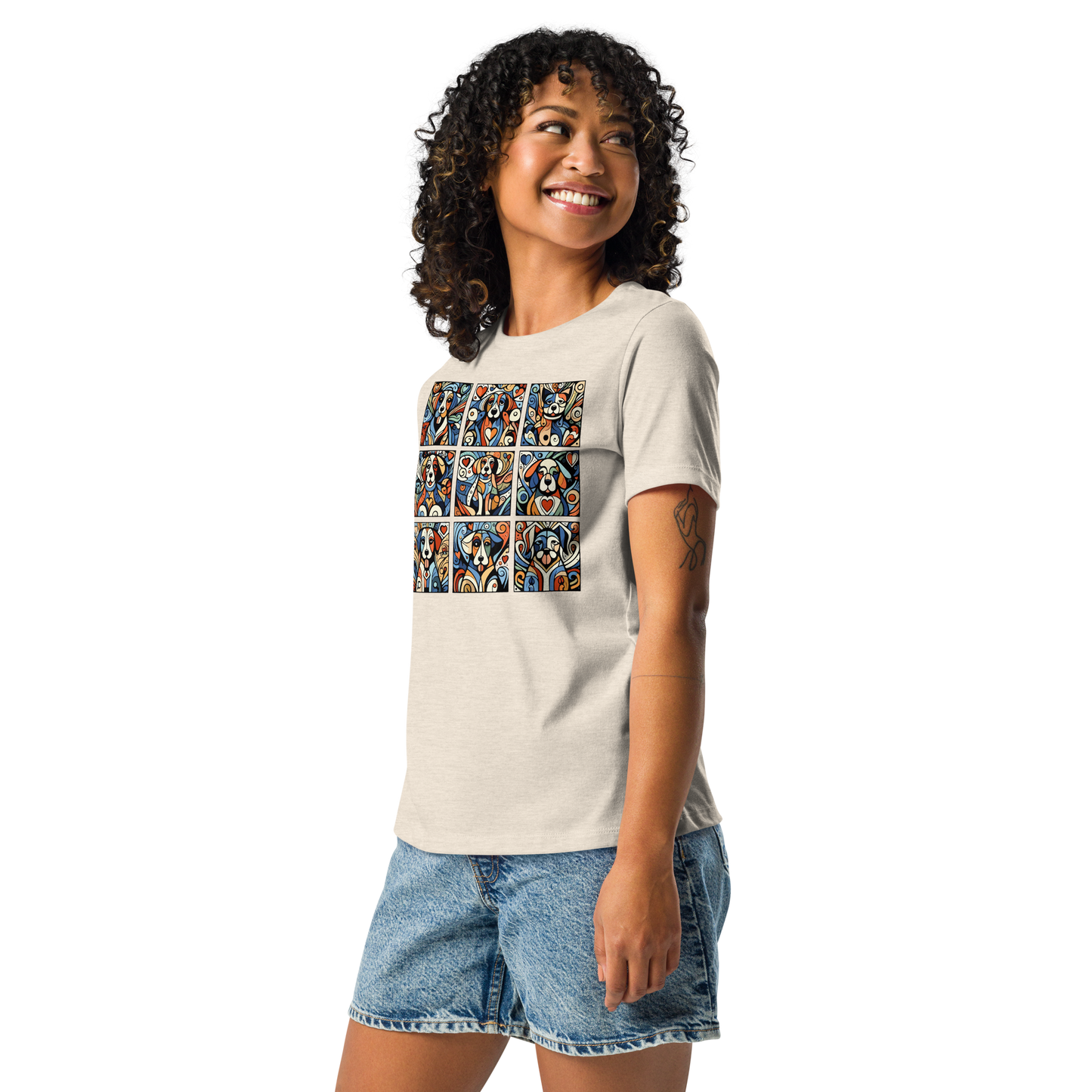 Paws in Harmony - Matisse - Womens Relaxed Tee