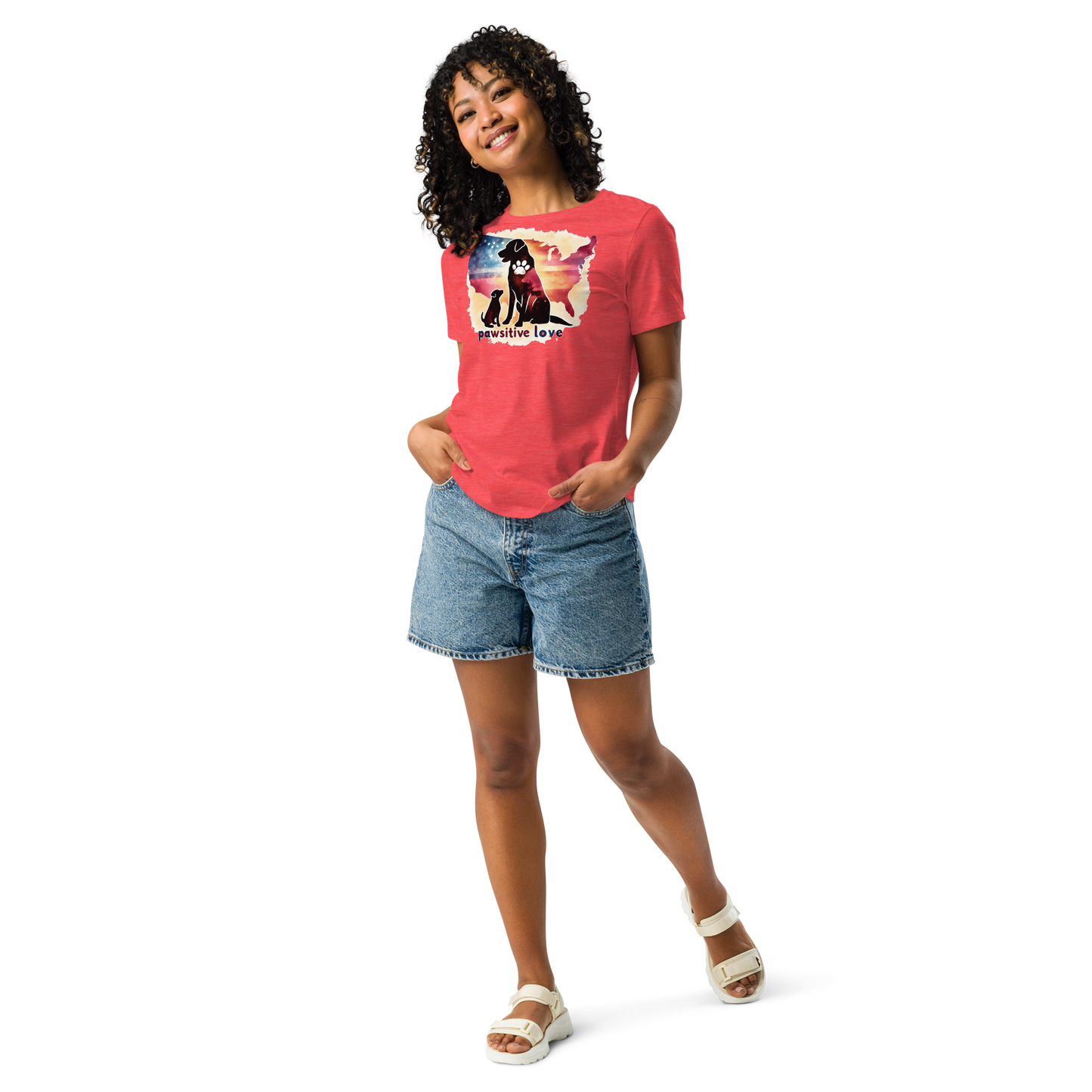 Paws Across the Nation - Womens Relaxed Tee