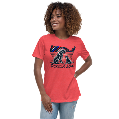 States of Devotion - Pawsitive Love - Womens Relaxed Tee