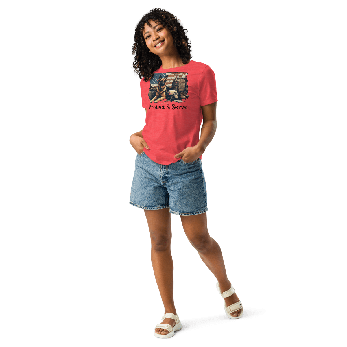 Sentinel of Valor - Women’s Relaxed Tee - Womens Relaxed Tee - Speak Up 4 Paws