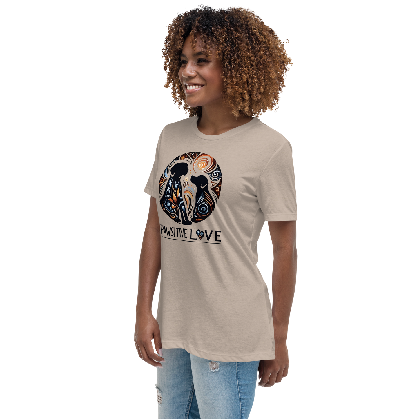 Canine Whirlpool -Pawsitive Love - Womens Relaxed Tee