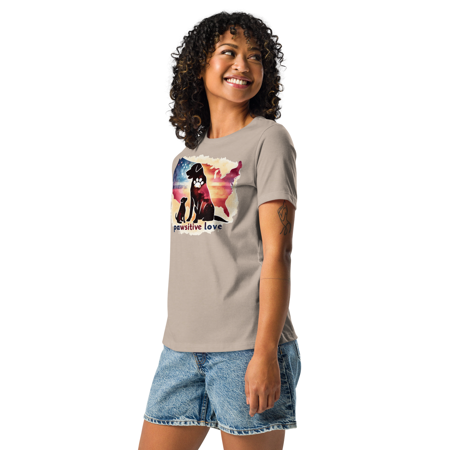 Paws Across the Nation - Womens Relaxed Tee