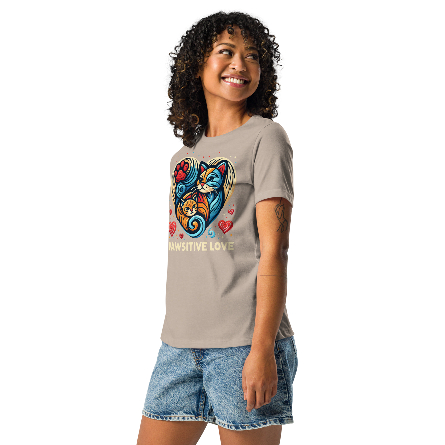 Feline Harmony - Womens Relaxed Tee