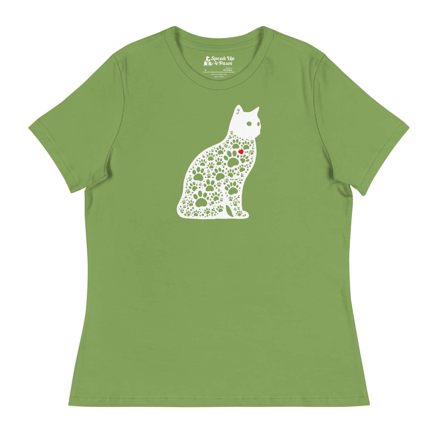 Paws in Harmony - Cat - Womens Relaxed Tee