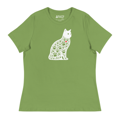 Paws in Harmony - Cat - Womens Relaxed Tee