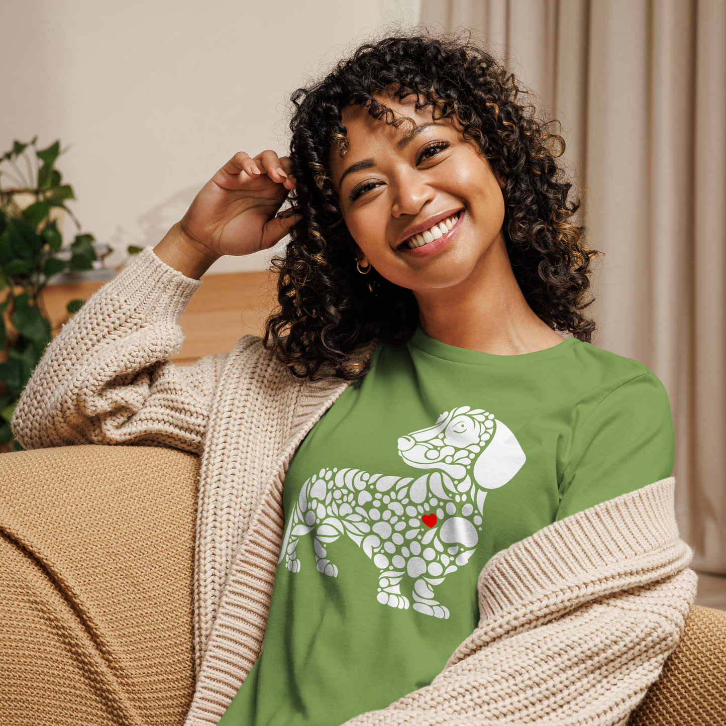 Paws of Devotion - Dachshund - Womens Relaxed Tee