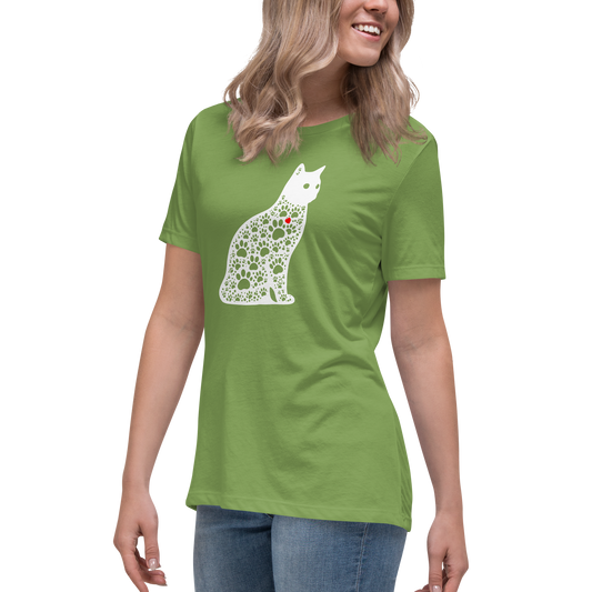 Paws in Harmony - Cat - Womens Relaxed Tee