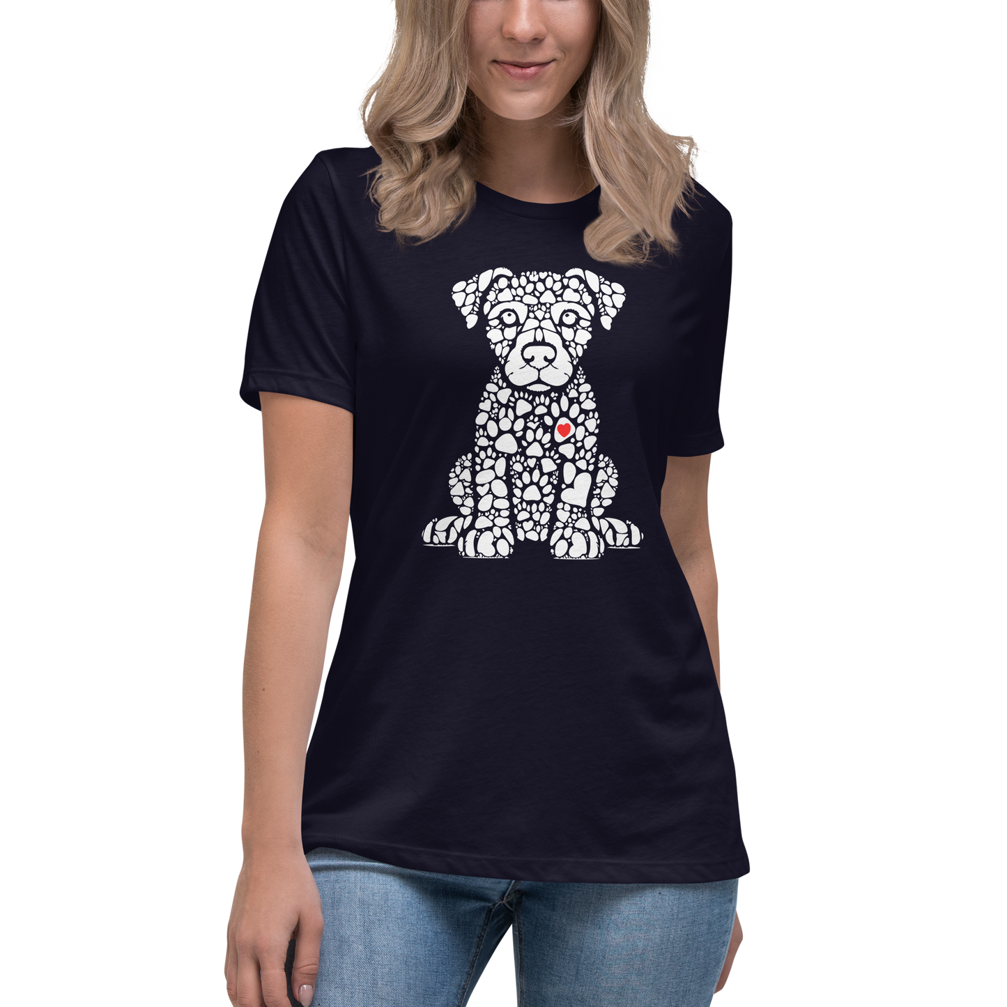 Paws of Longing - Puppy - Womens Relaxed Tee