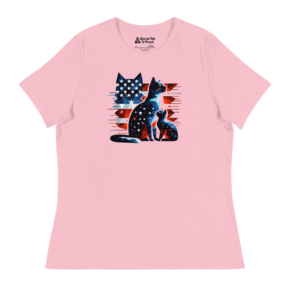 Stars and Stripes Companions - Womens Relaxed Tee