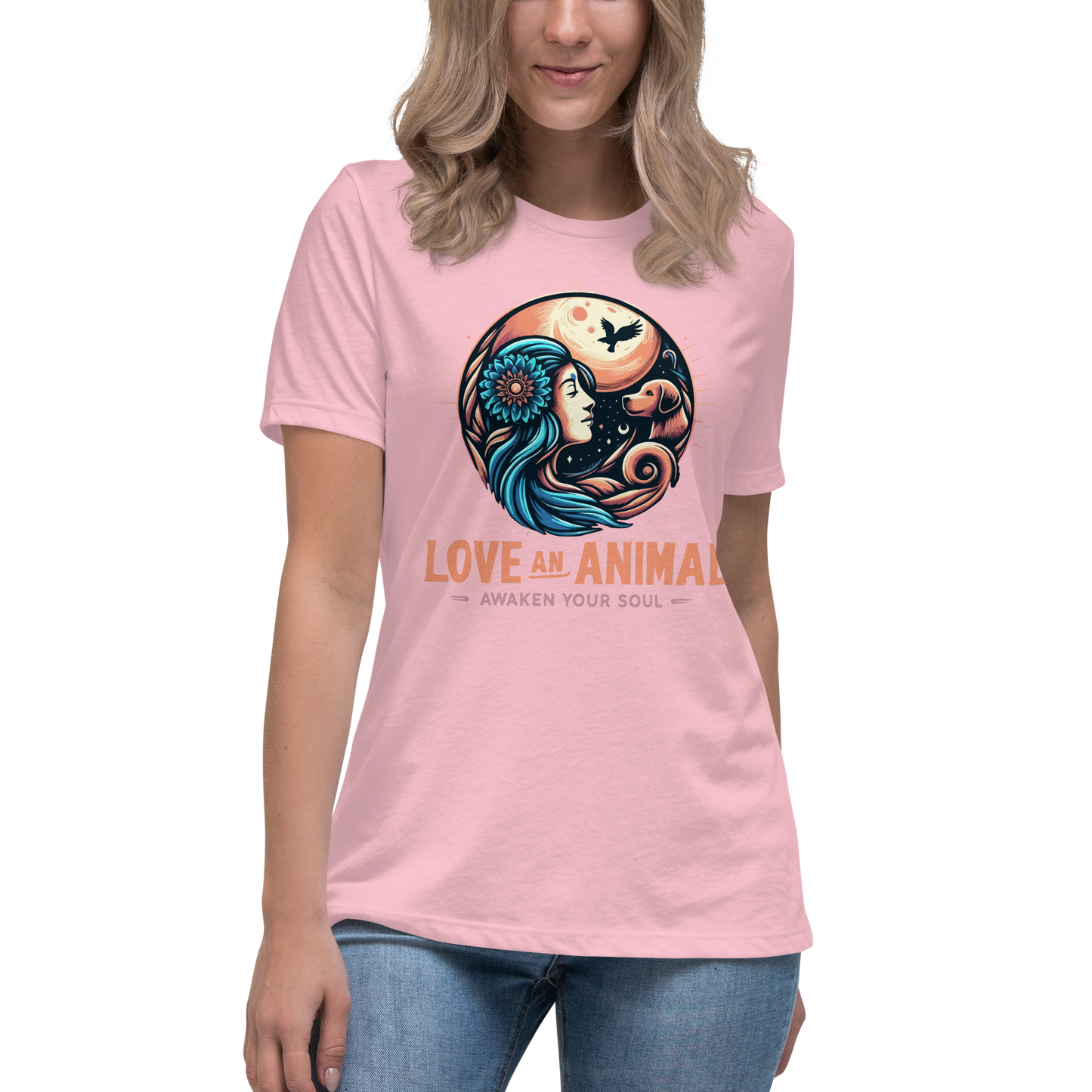 Lunar Serenade - Soul Bond - Womens Relaxed Tee