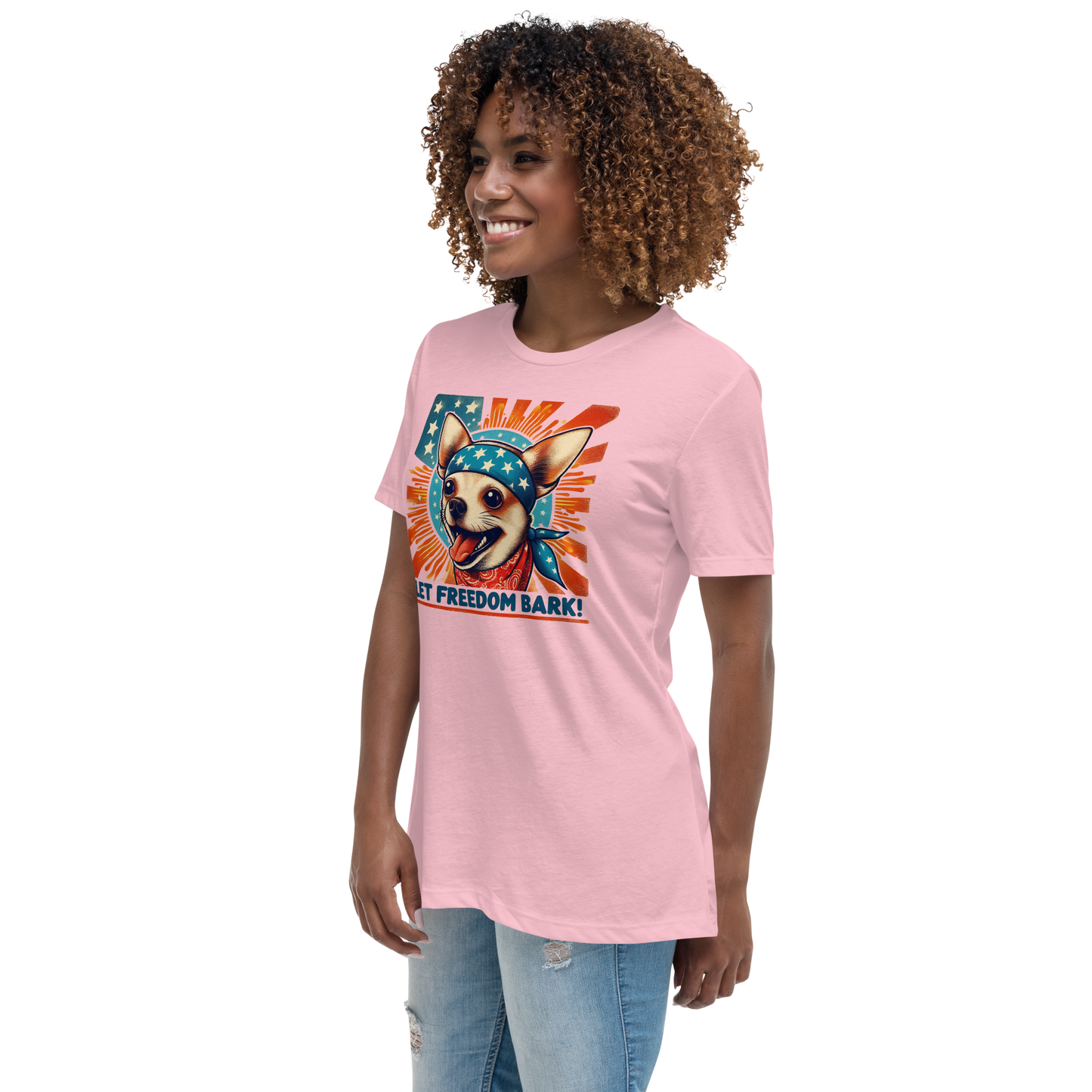 Freedom Chihuahua - Womens Relaxed Tee