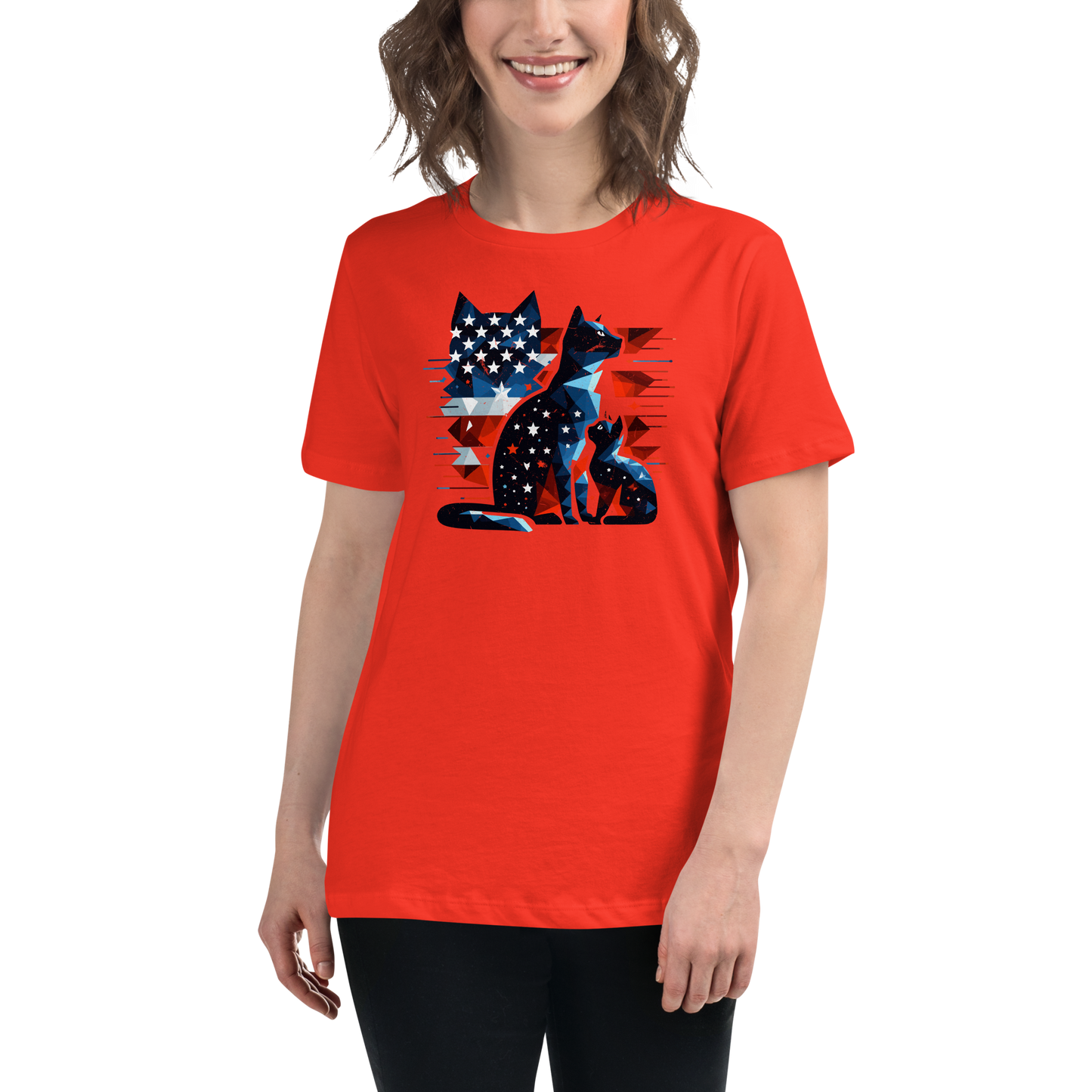 Stars and Stripes Companions - Womens Relaxed Tee