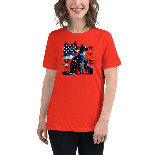 Stars and Stripes Companions - Womens Relaxed Tee