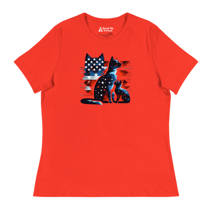 Stars and Stripes Companions - Womens Relaxed Tee