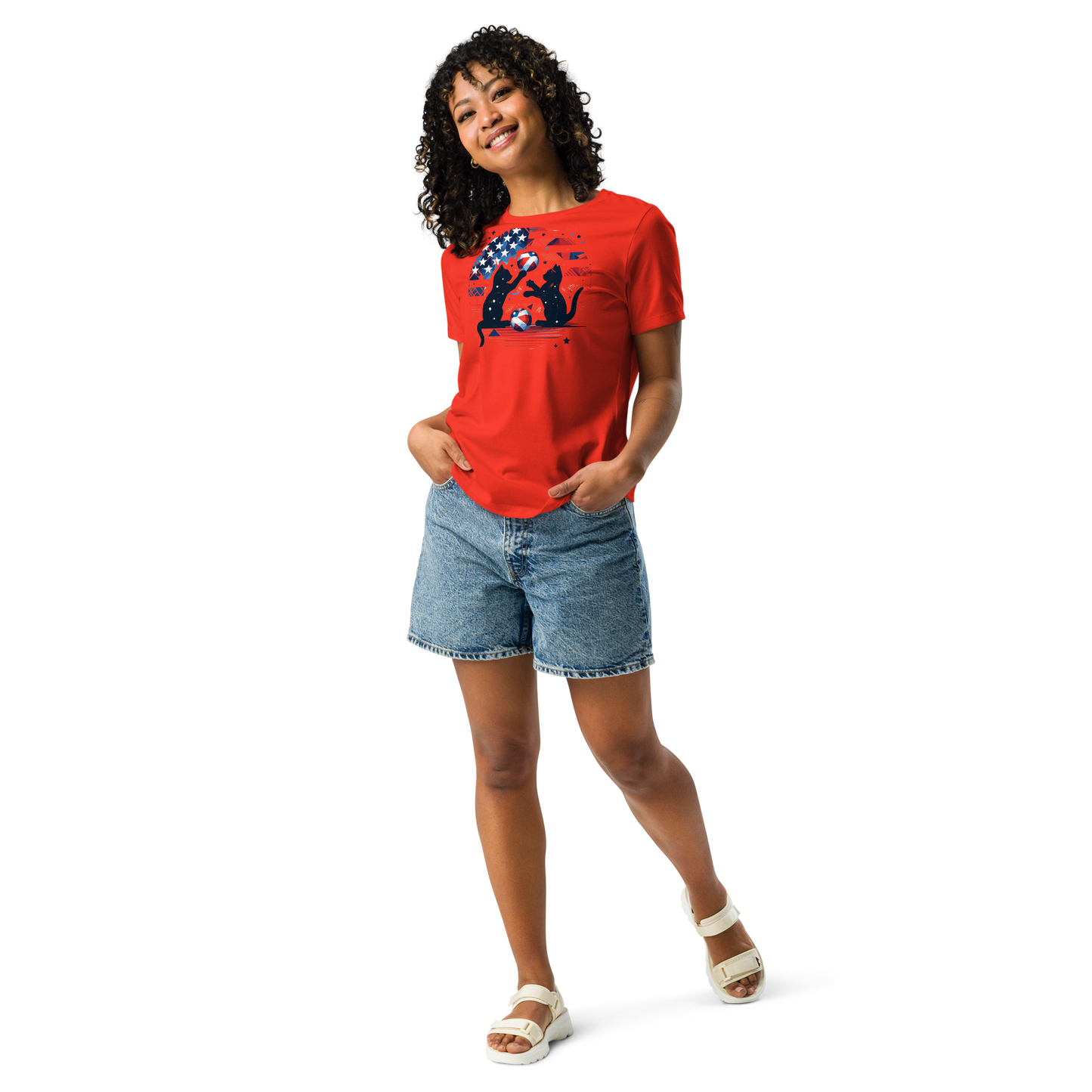 Patriotic Playtime - Womens Relaxed Tee