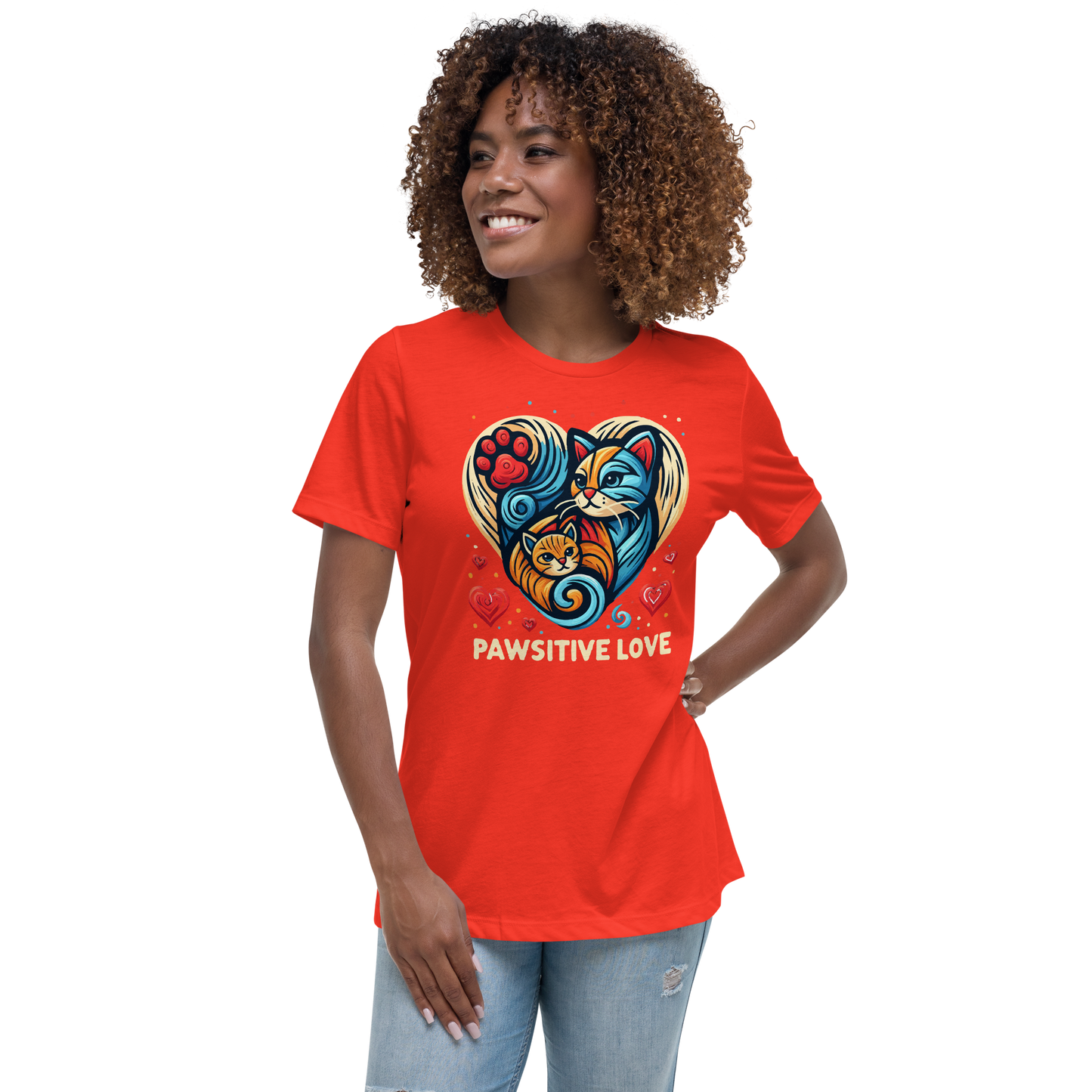 Feline Harmony - Womens Relaxed Tee