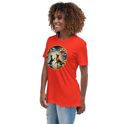 Chromatic Raindance - Petal Paws - Womens Relaxed Tee