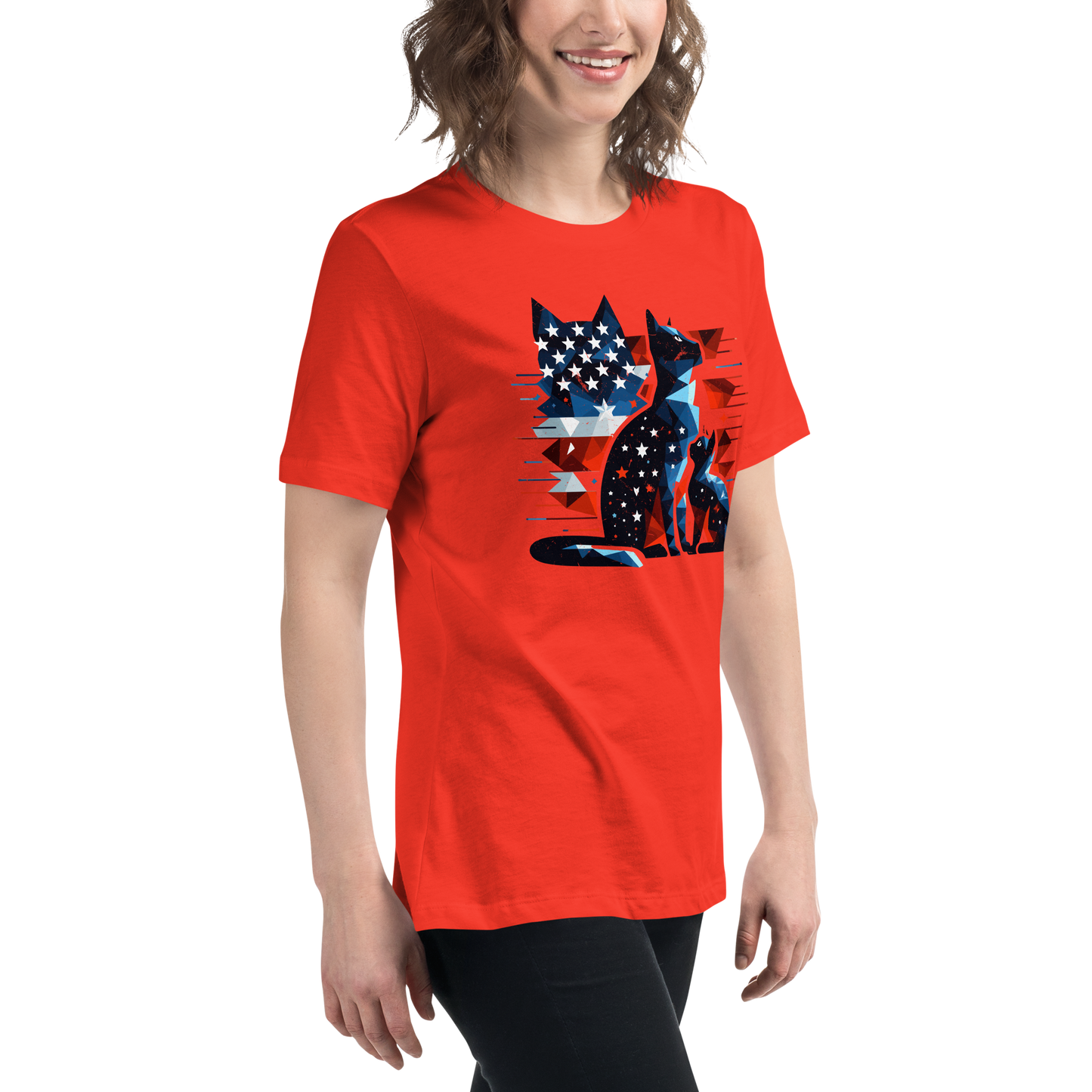 Stars and Stripes Companions - Womens Relaxed Tee