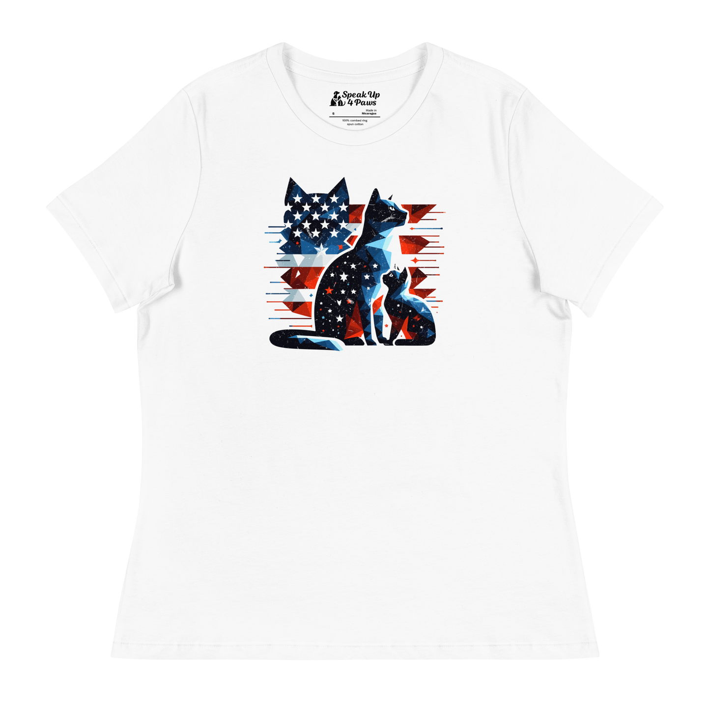 Stars and Stripes Companions - Womens Relaxed Tee