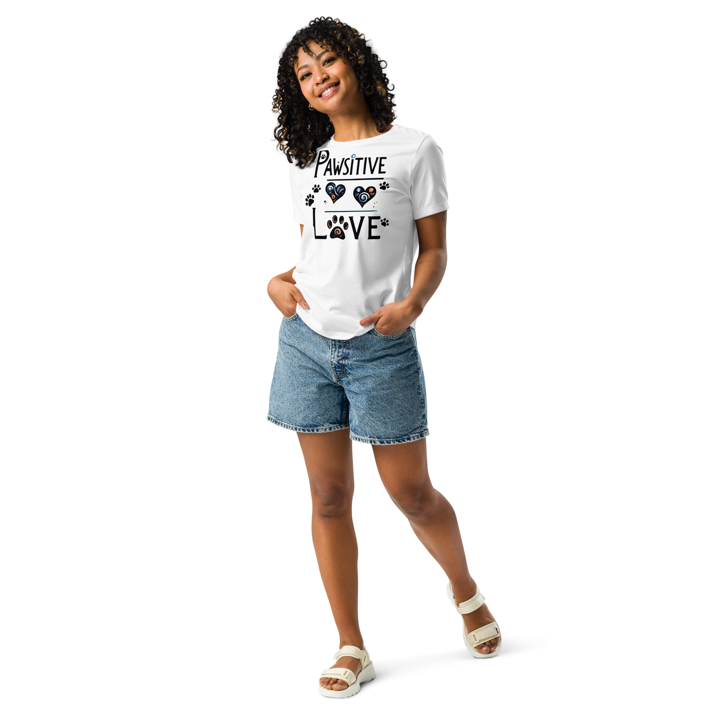 Pawsitive Love - Womens Relaxed Tee