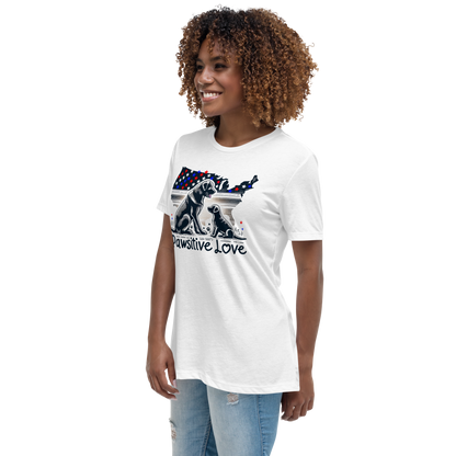 States of Devotion - Pawsitive Love - Womens Relaxed Tee