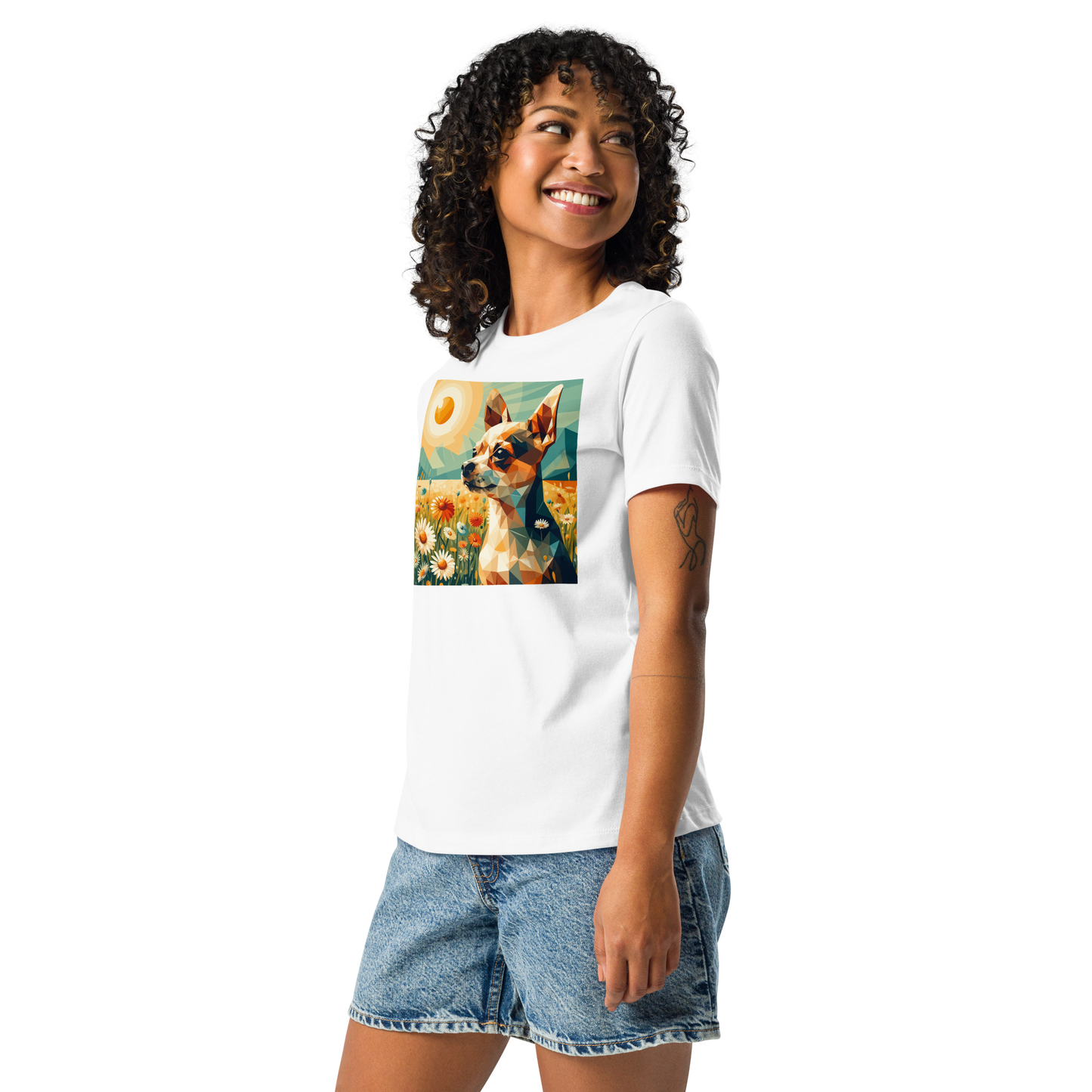 Daisy Dreamscape - Womens Relaxed Tee