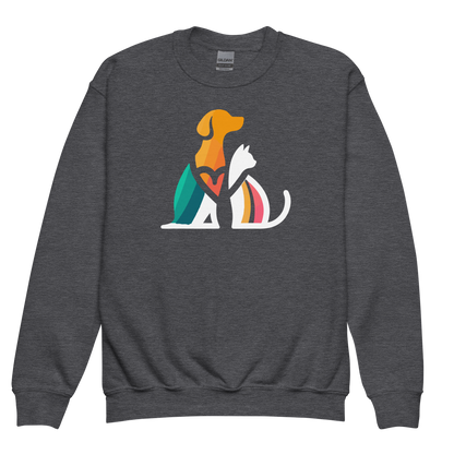 Unity Paws - Dog and Cat - Youth Sweatshirt