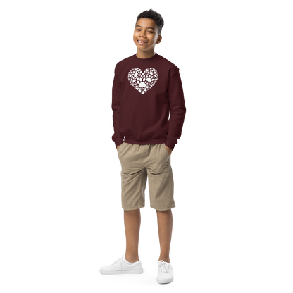 Paws of Compassion - Heart - Youth Sweatshirt