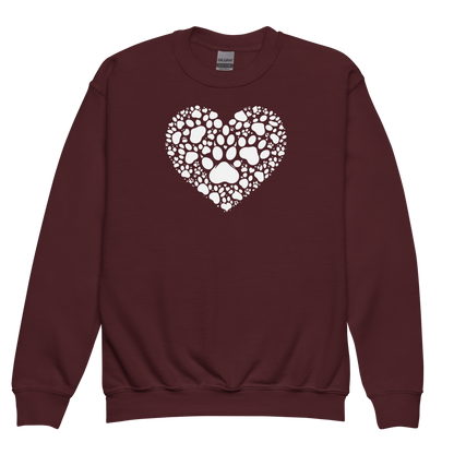 Paws of Compassion - Heart - Youth Sweatshirt