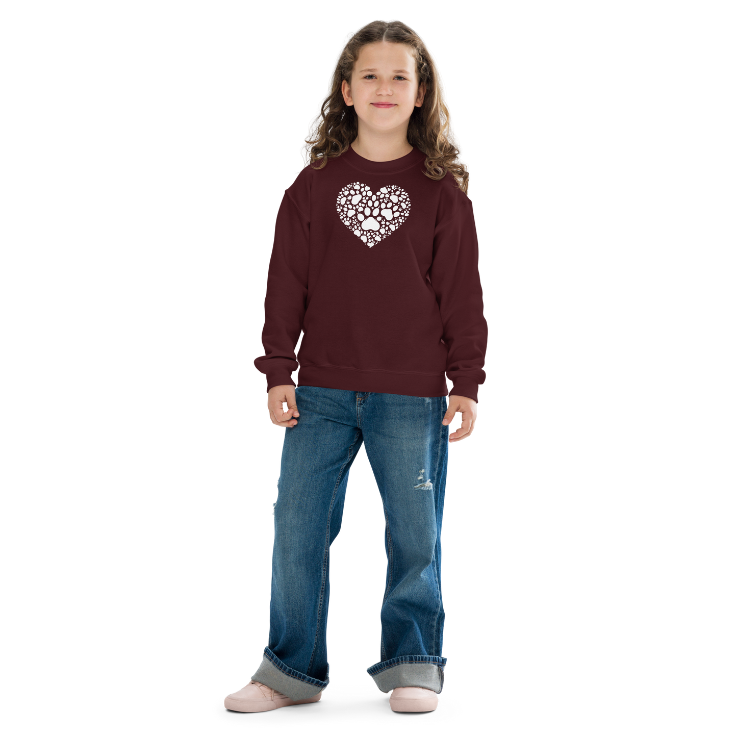 Paws of Compassion - Heart - Youth Sweatshirt