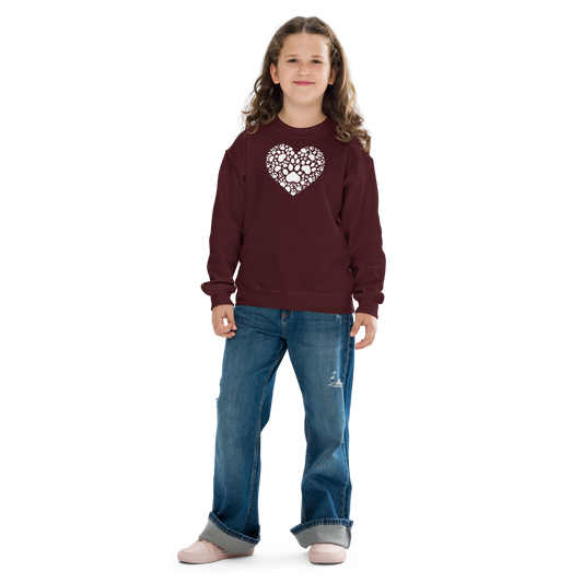 Paws of Compassion - Heart - Youth Sweatshirt