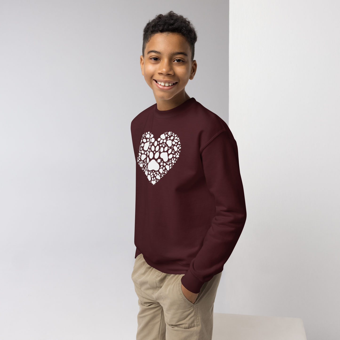 Paws of Compassion - Heart - Youth Sweatshirt