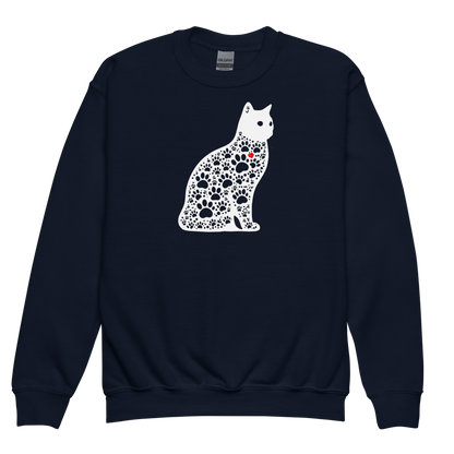 Paws in Harmony - Cat - Youth Sweatshirt