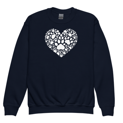 Paws of Compassion - Heart - Youth Sweatshirt