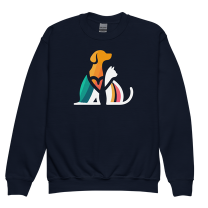 Unity Paws - Dog and Cat - Youth Sweatshirt