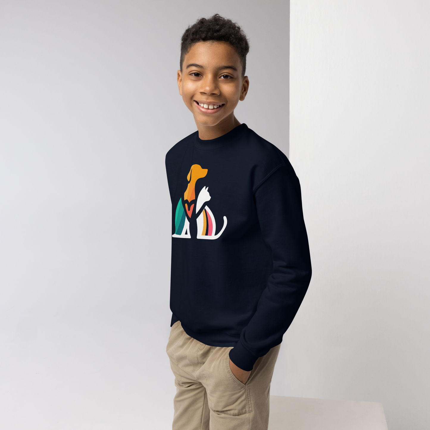 Unity Paws - Dog and Cat - Youth Sweatshirt