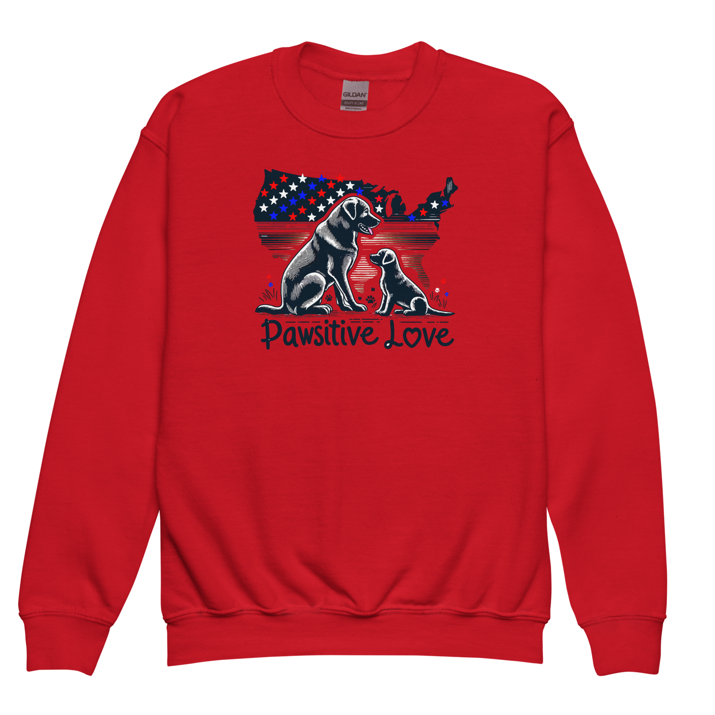 States of Devotion - Pawsitive Love - Youth Sweatshirt