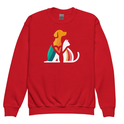 Unity Paws - Dog and Cat - Youth Sweatshirt