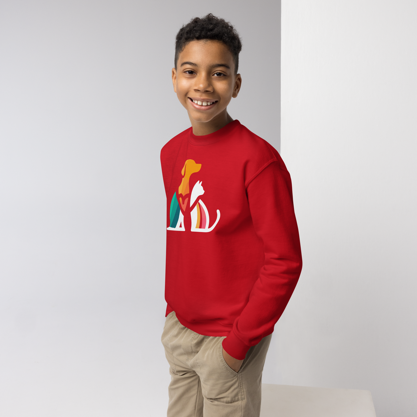 Unity Paws - Dog and Cat - Youth Sweatshirt