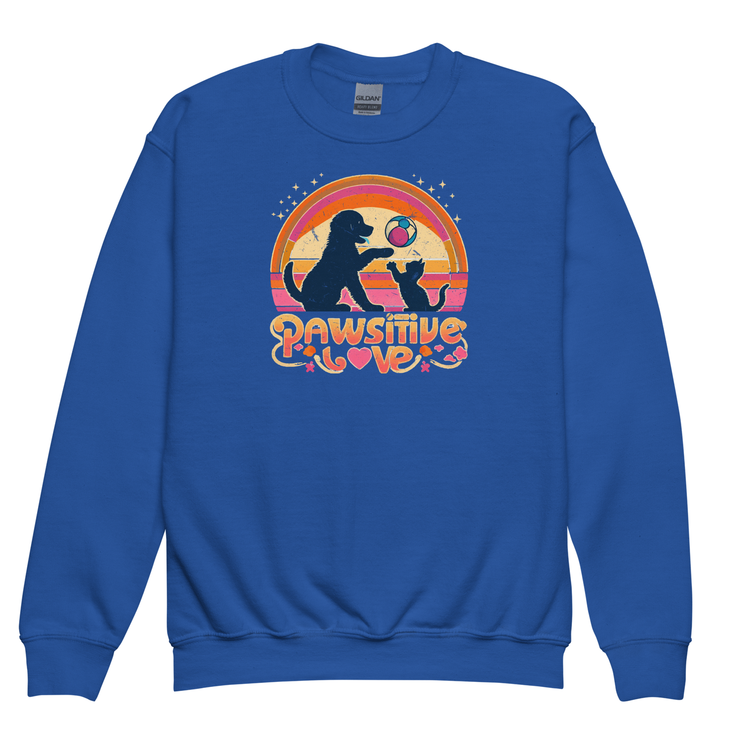 Rainbow Rendezvous - Pawsitive Love - Youth Sweatshirt