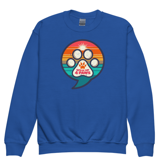 Speak Up 4 Paws - 1970s - Youth Sweatshirt