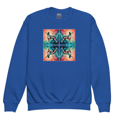 Vibrant Canine Mosaic - Youth Sweatshirt