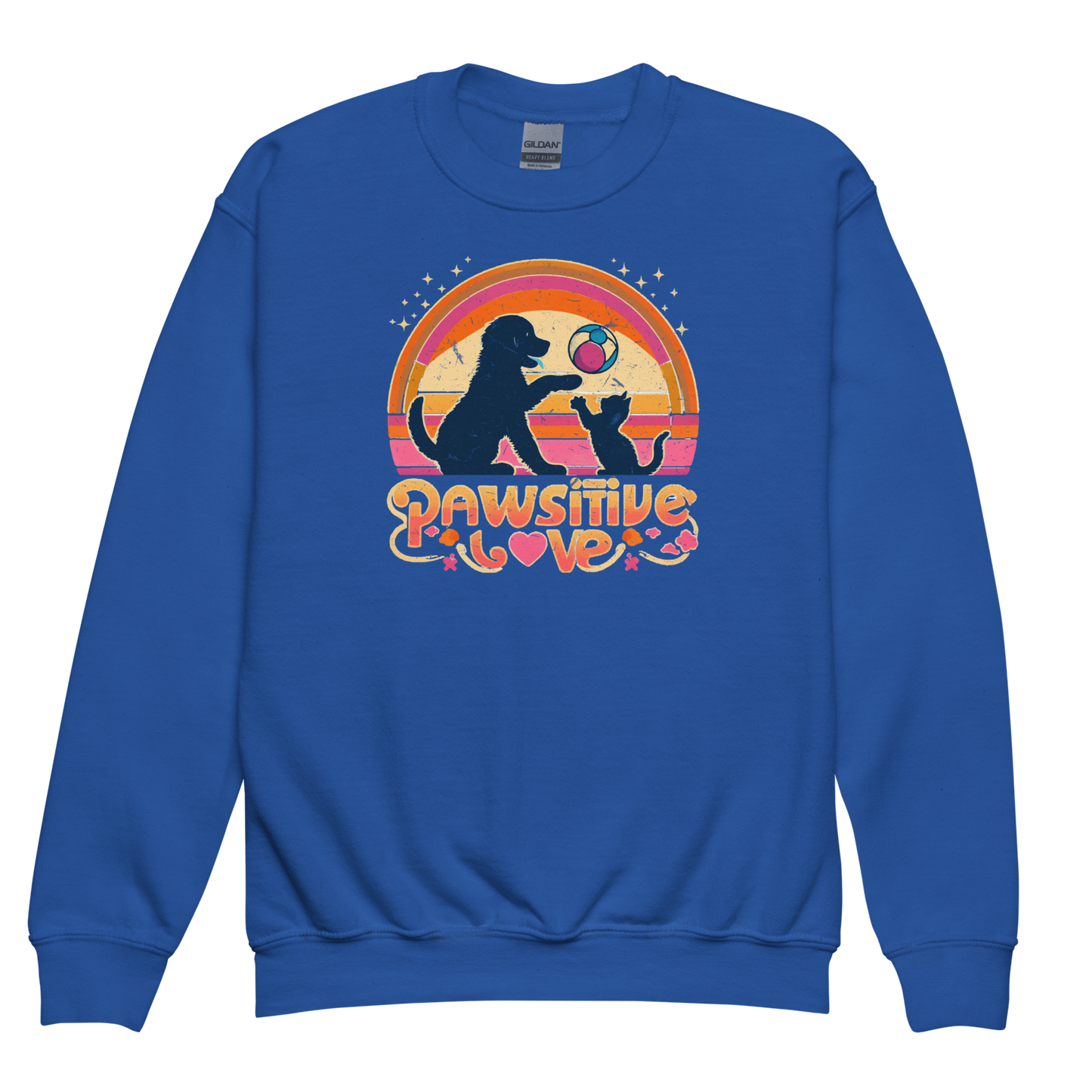 Rainbow Rendezvous - Pawsitive Love - Youth Sweatshirt