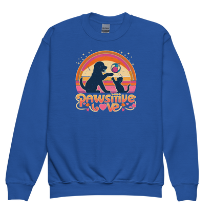 Rainbow Rendezvous - Pawsitive Love - Youth Sweatshirt