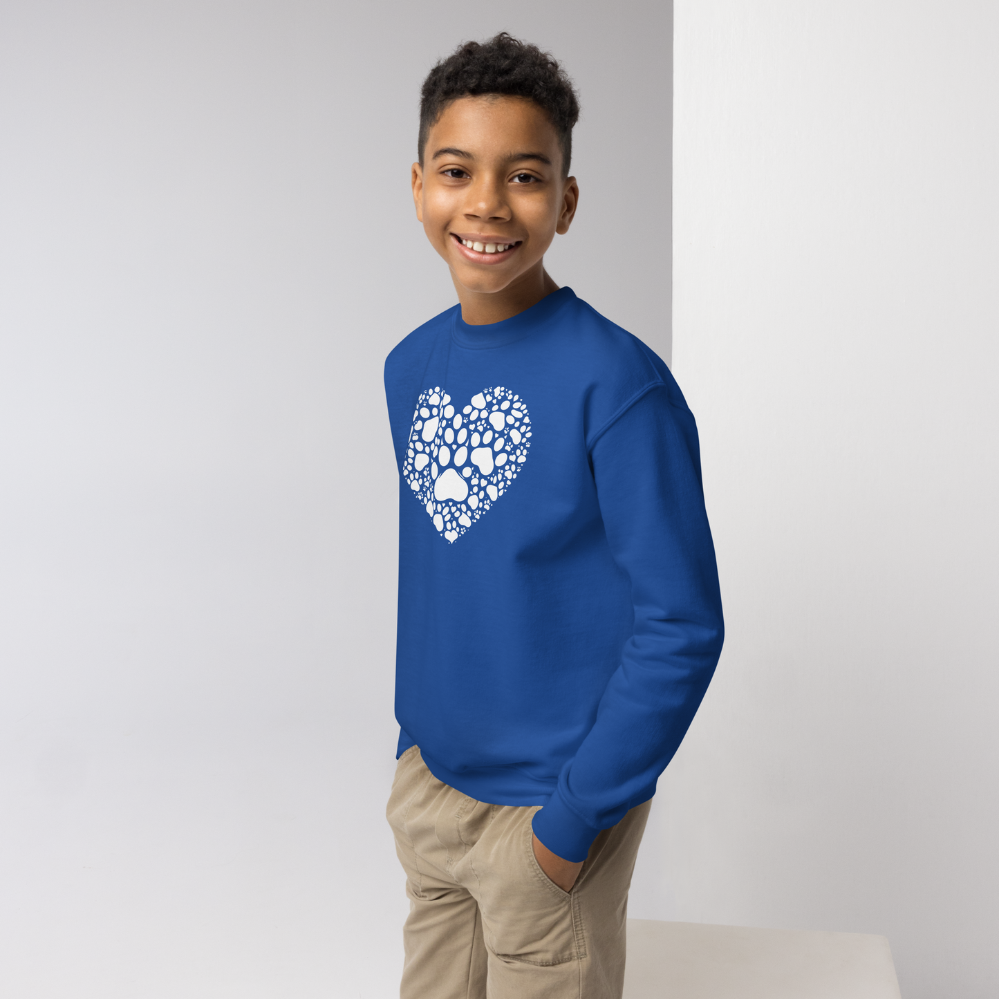 Paws of Compassion - Heart - Youth Sweatshirt