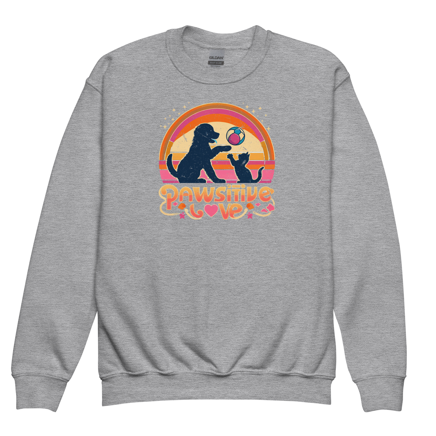 Rainbow Rendezvous - Pawsitive Love - Youth Sweatshirt