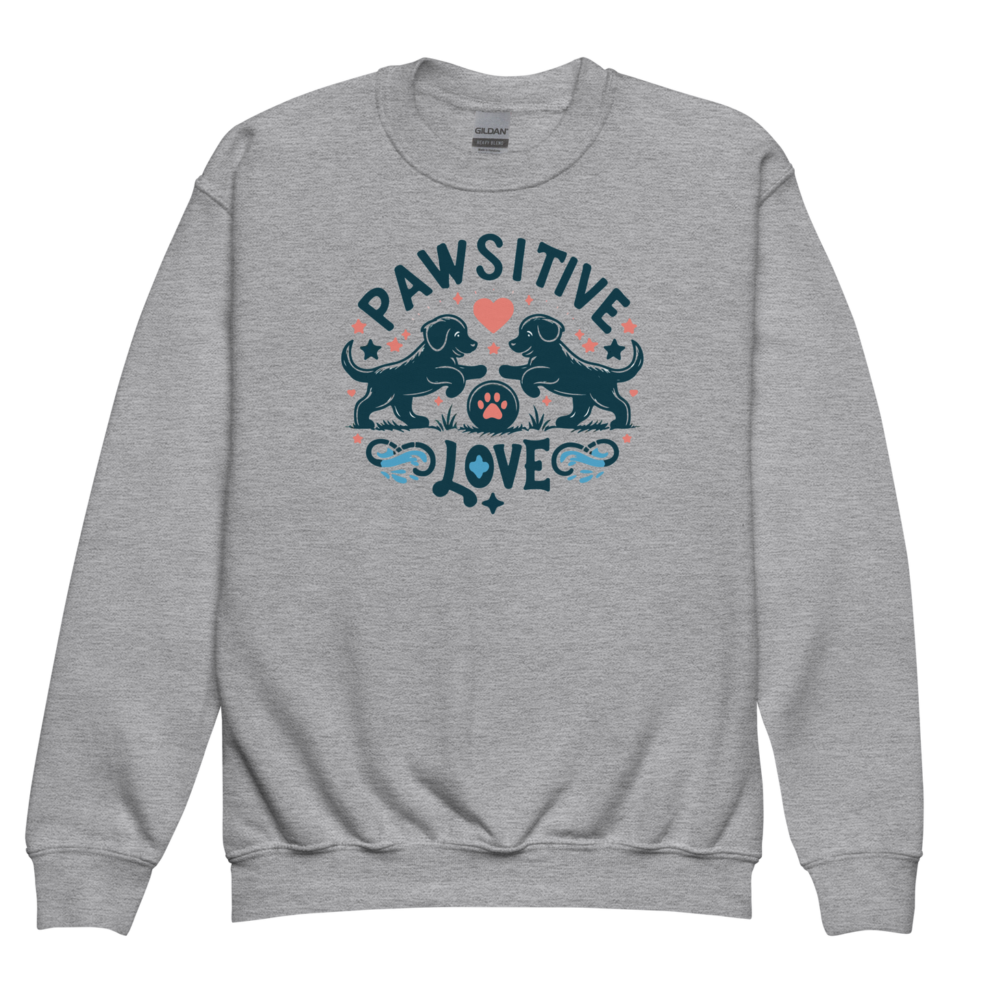 Sketchy Tails - Pawsitive Love - Youth Sweatshirt