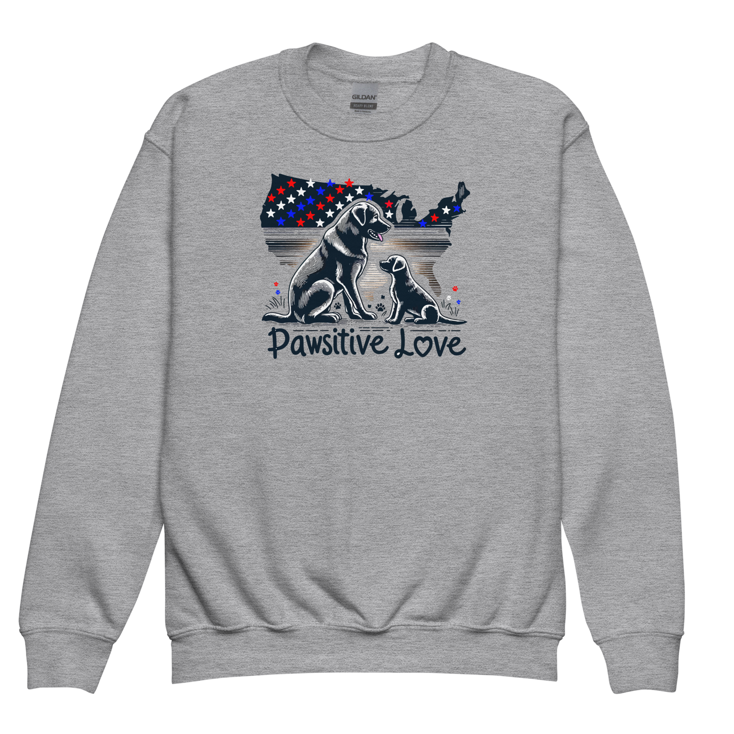 States of Devotion - Pawsitive Love - Youth Sweatshirt