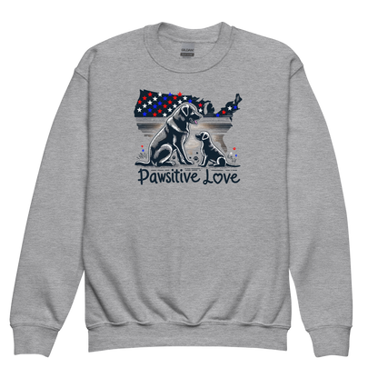 States of Devotion - Pawsitive Love - Youth Sweatshirt